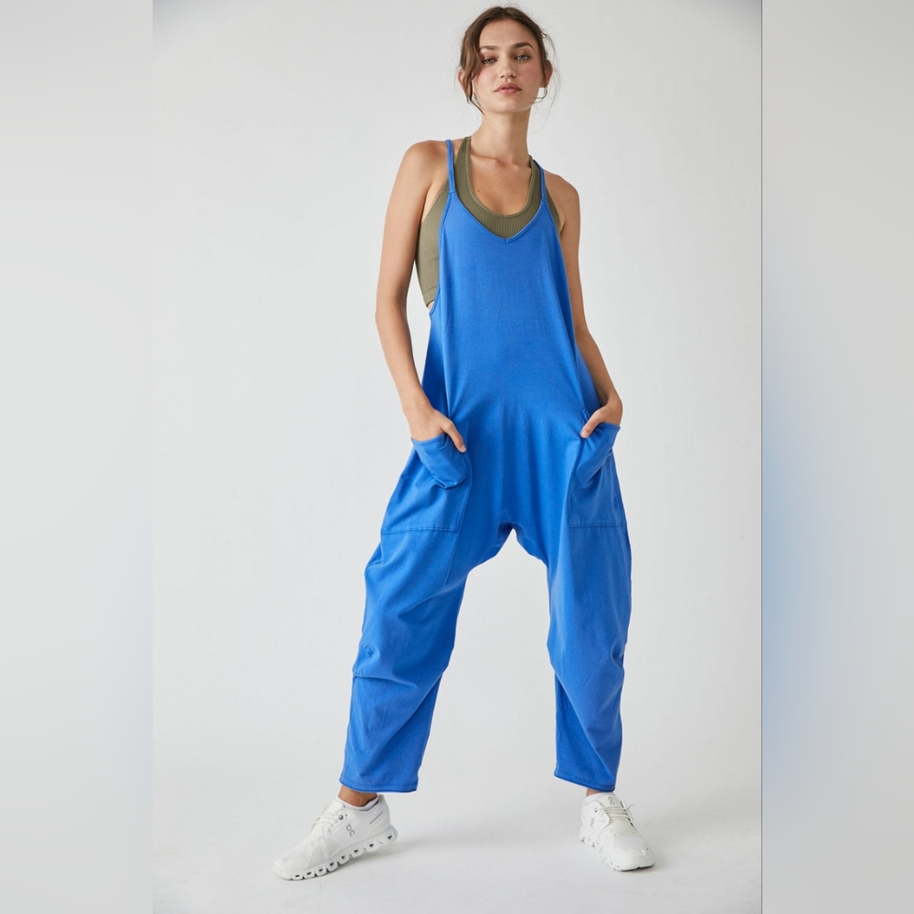 Free People Hot Shot Onesie - electric cobalt